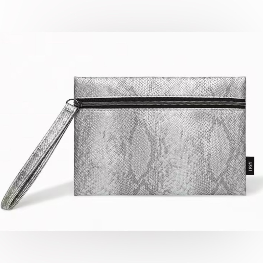 NWT | IPSY | Metallic Snake Print | Makeup/Cosmetic Glam Bag